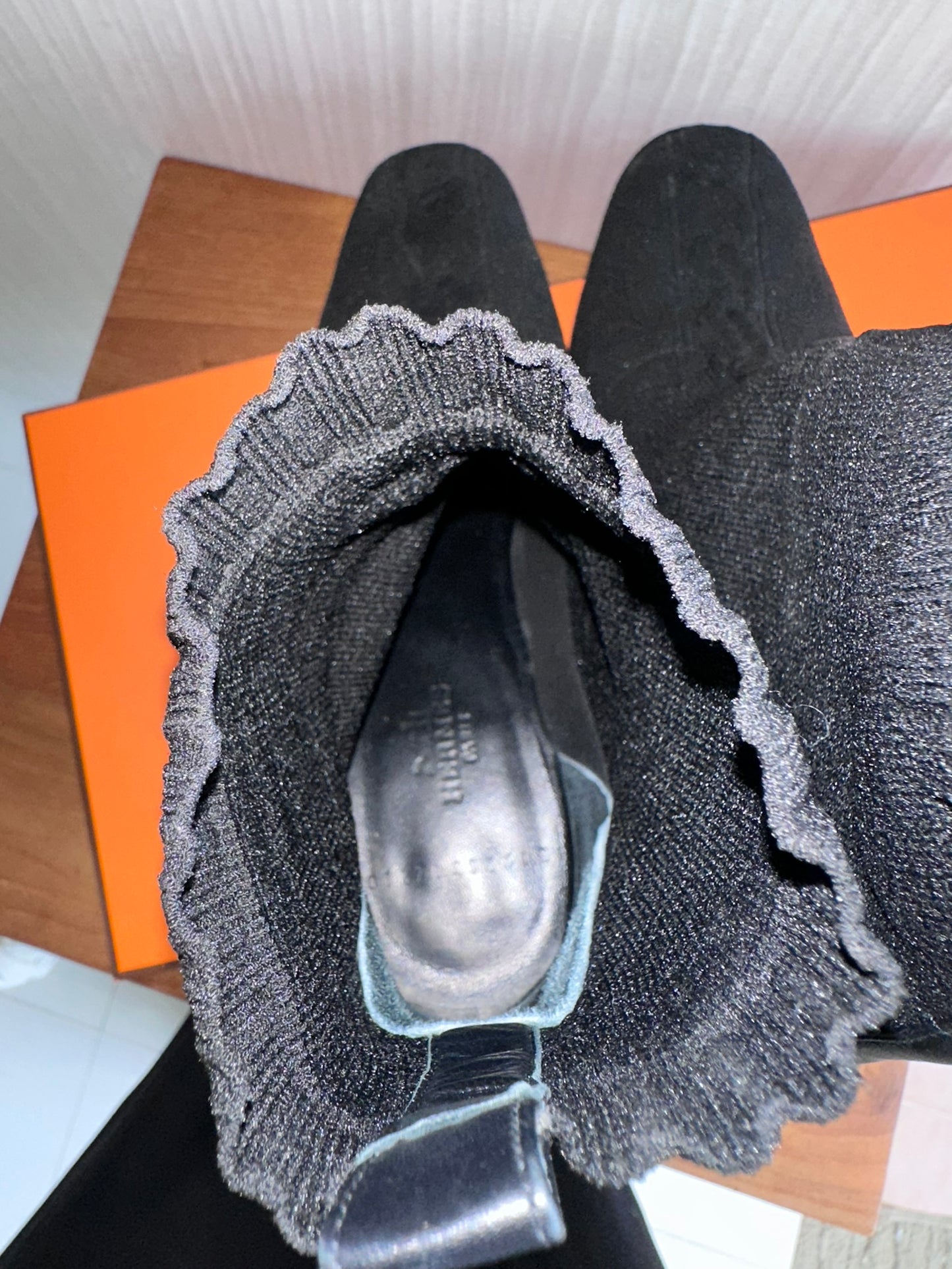 Hermes Knit Ankle Boots Volver Jenna 60