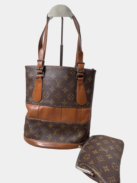 Louis Vuitton Bucket Bag USA Monogram Canvas Wth Pouch