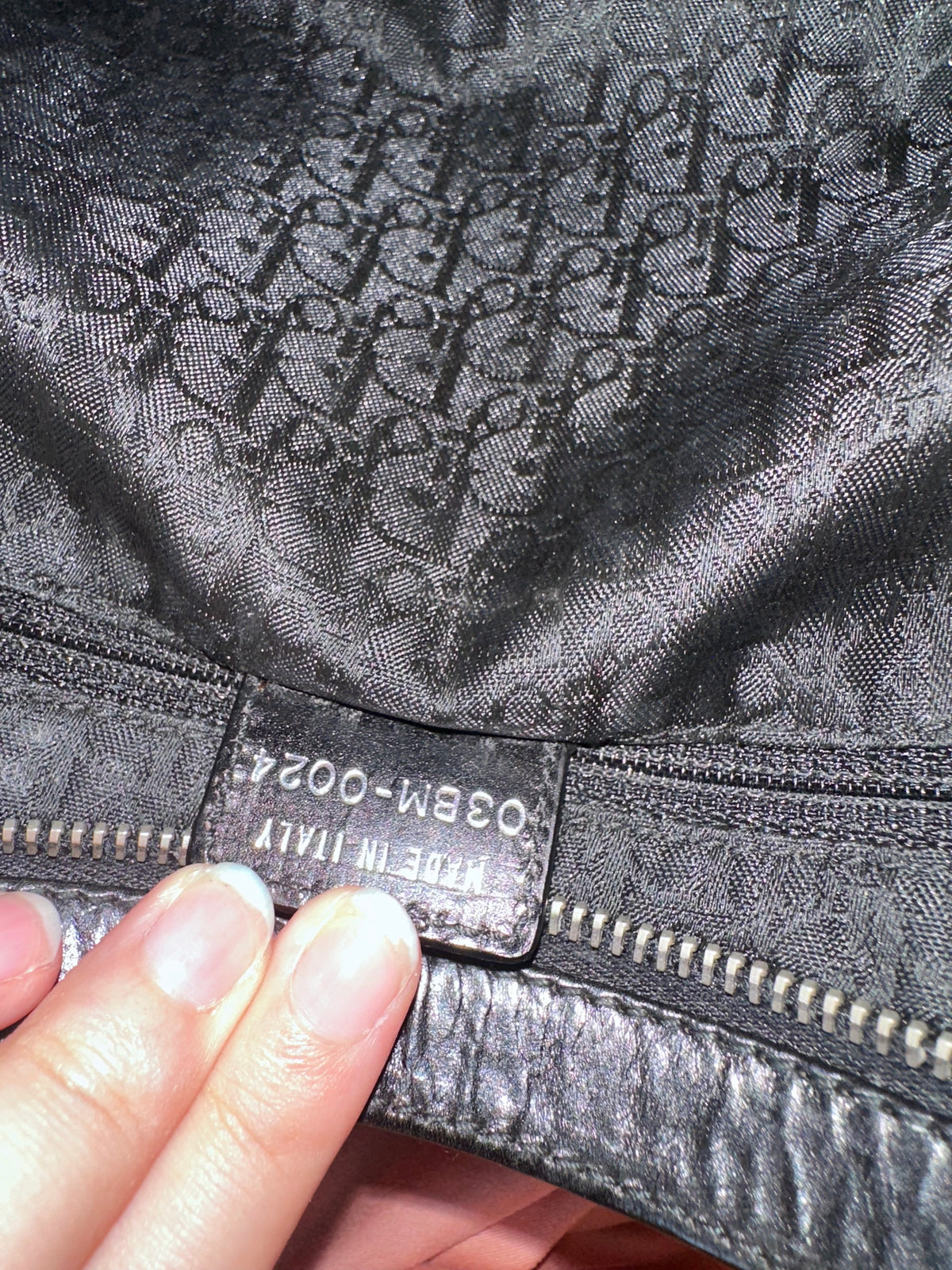 Dior Ballerina Black Corset Lace Medium Shoulder Bag