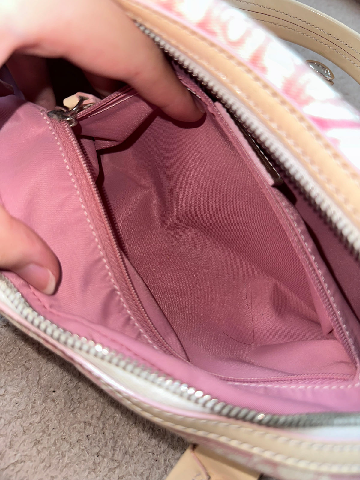 Dior Cherry Blossom Pink Trotter Shoulder Bag