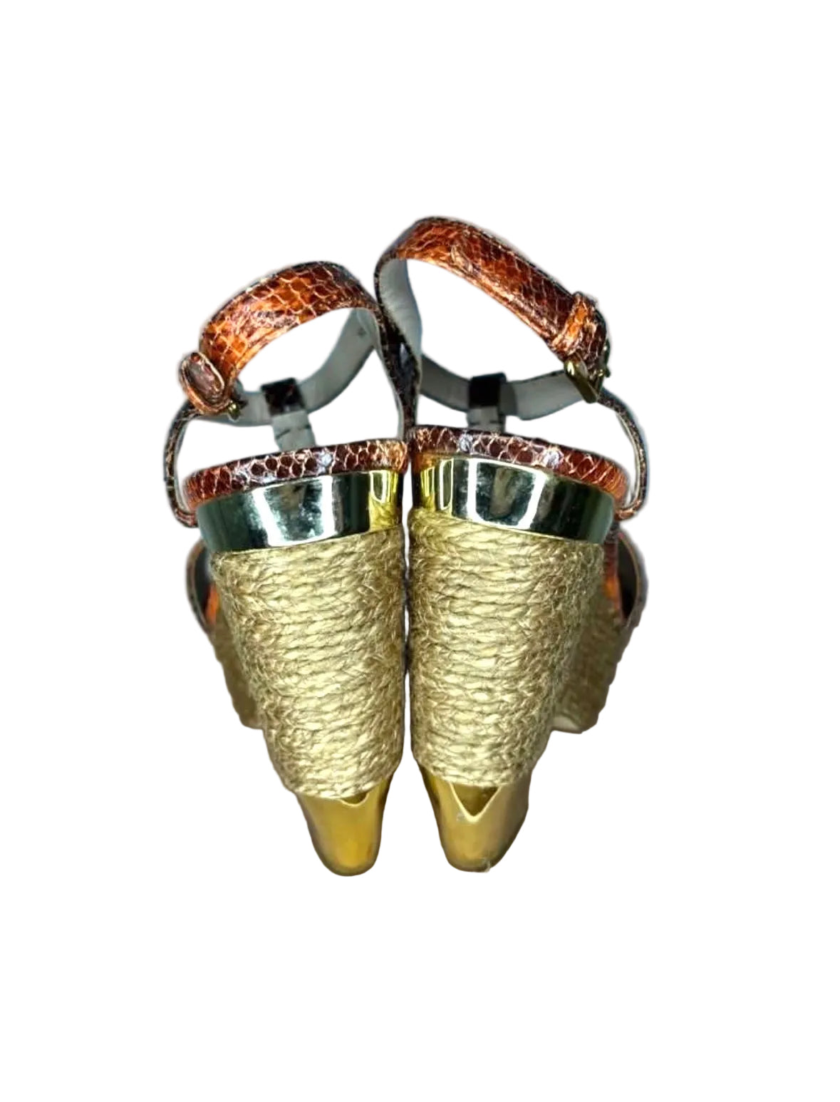 Miu Miu Ombre Python Archive Strap Heels