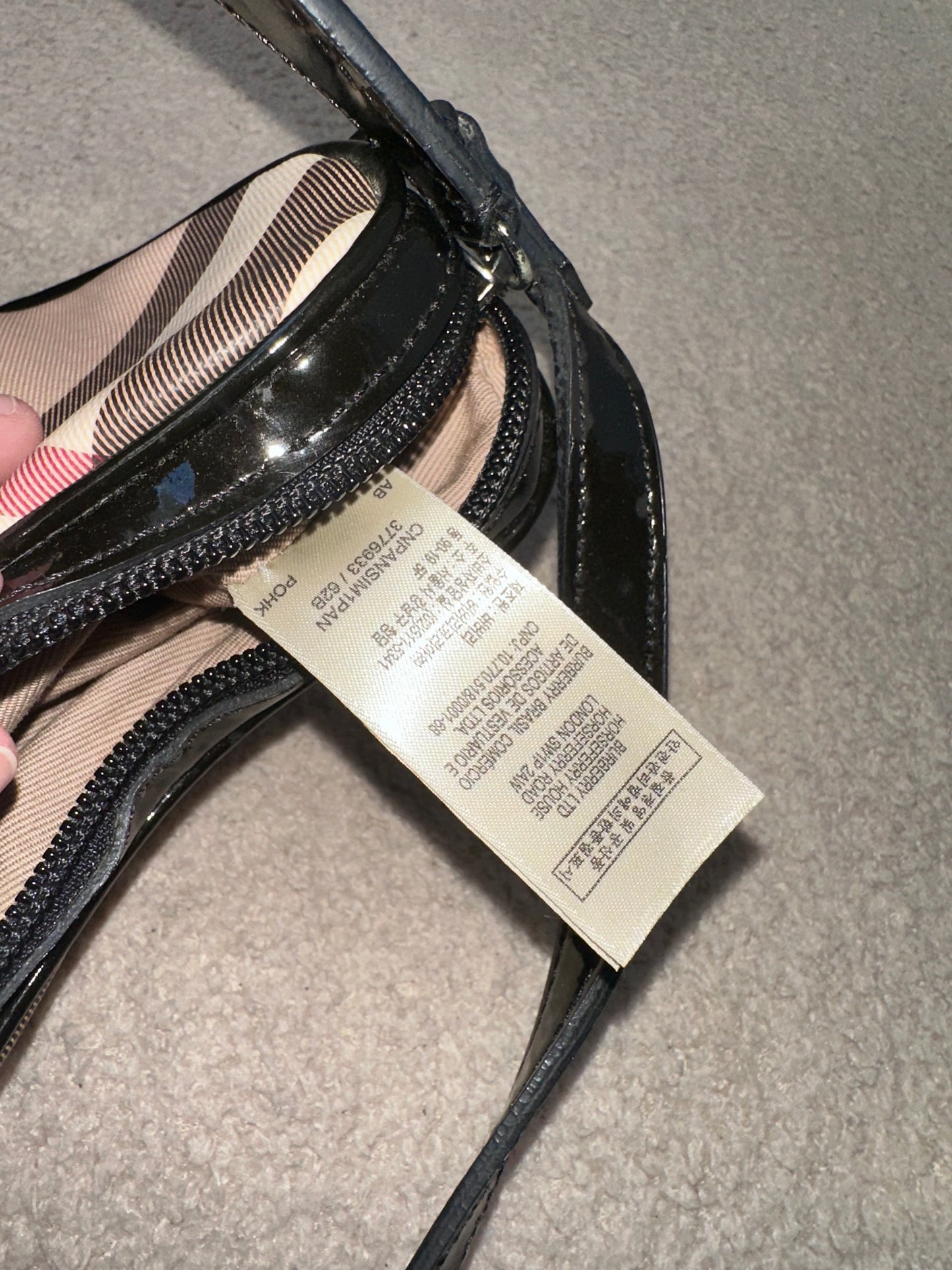 Burberry Nova Check Mini Heart Crossbody Bag