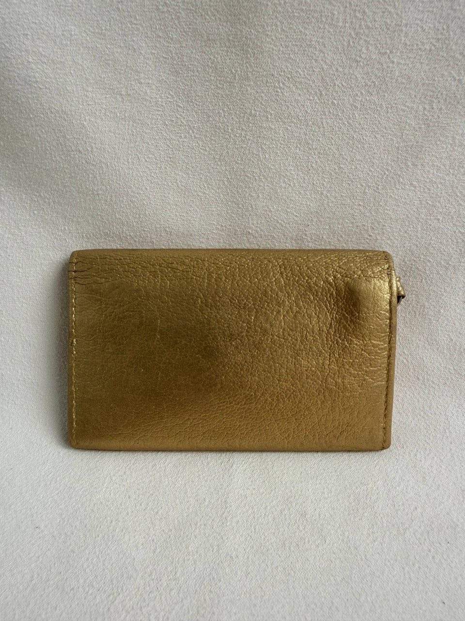 Chanel Key Pouch Bag Charm Gold Metallic
