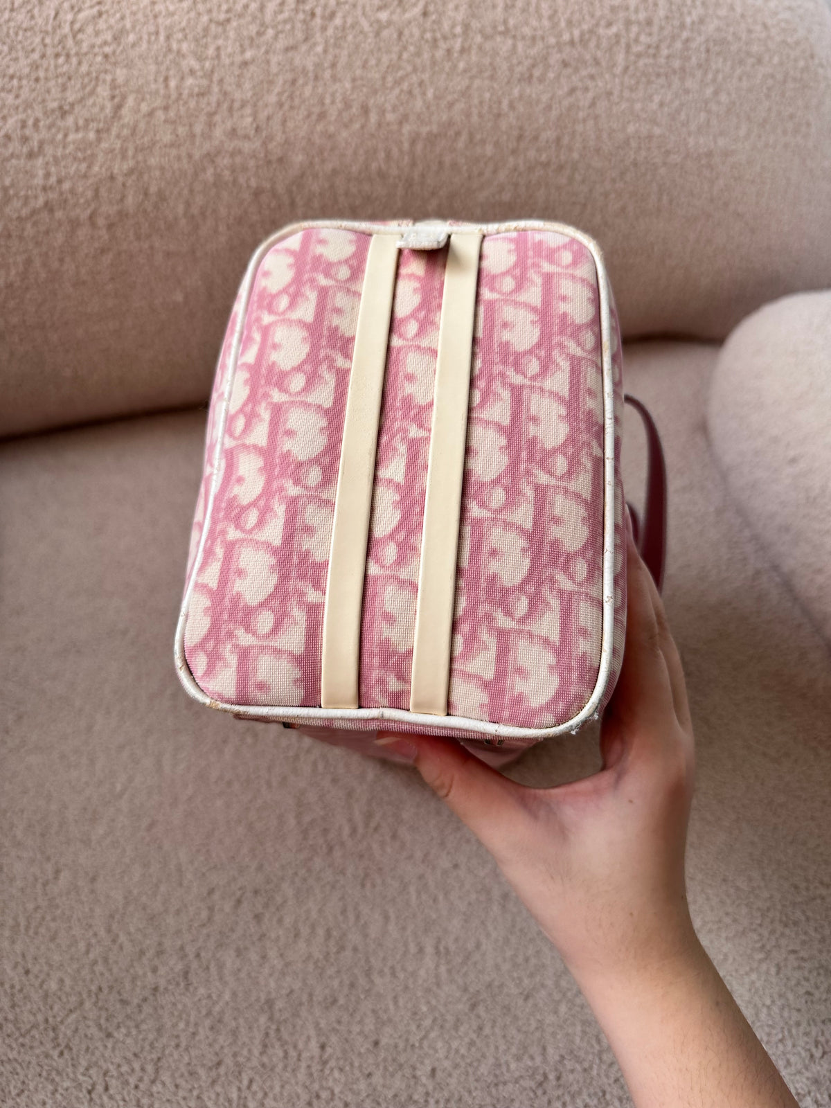 Dior John Galliano Girly Pink Trotter Boston Bag