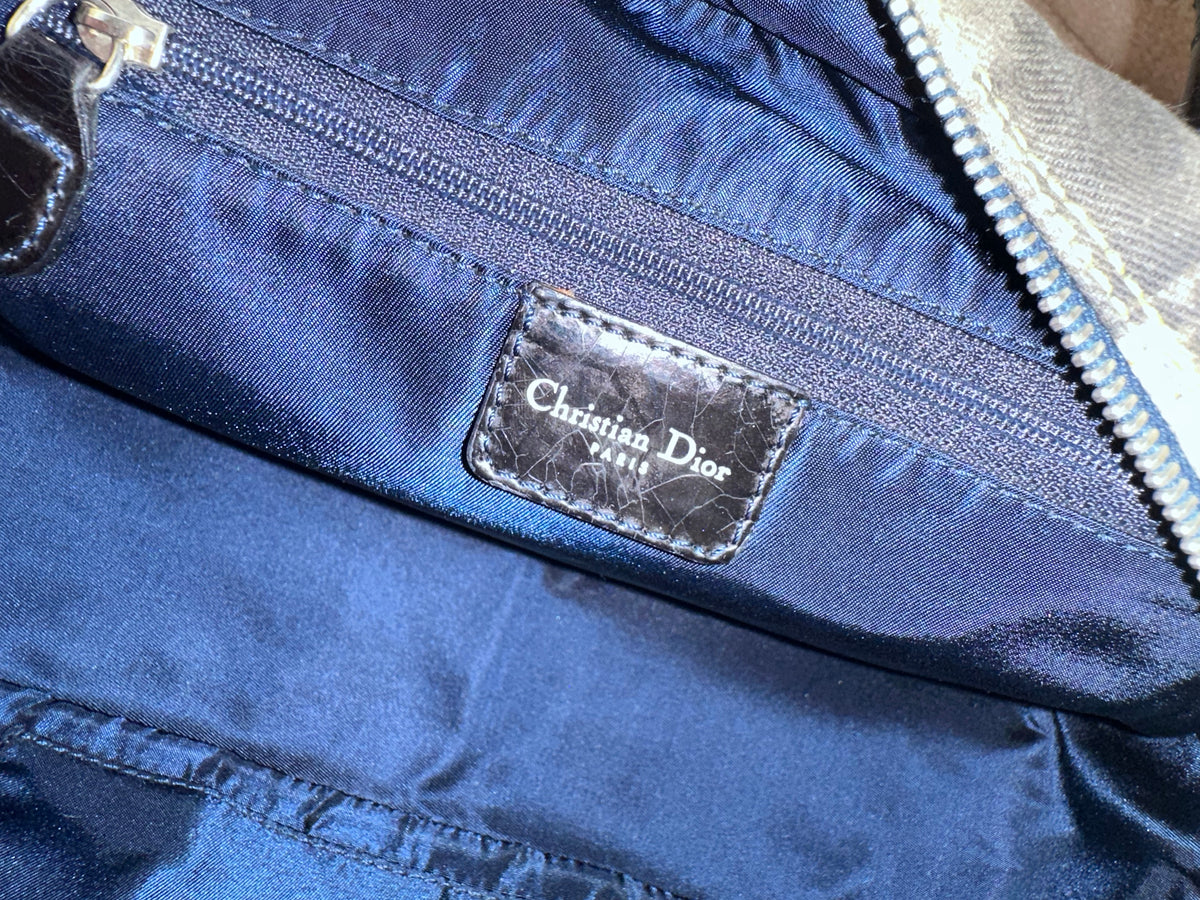 Dior John Galliano “Miss Diorella” Speedway Denim Bowler Bag