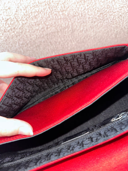 Dior John Galliano Hardcore Medium Hobo Shoulder Bag Crystal Logo