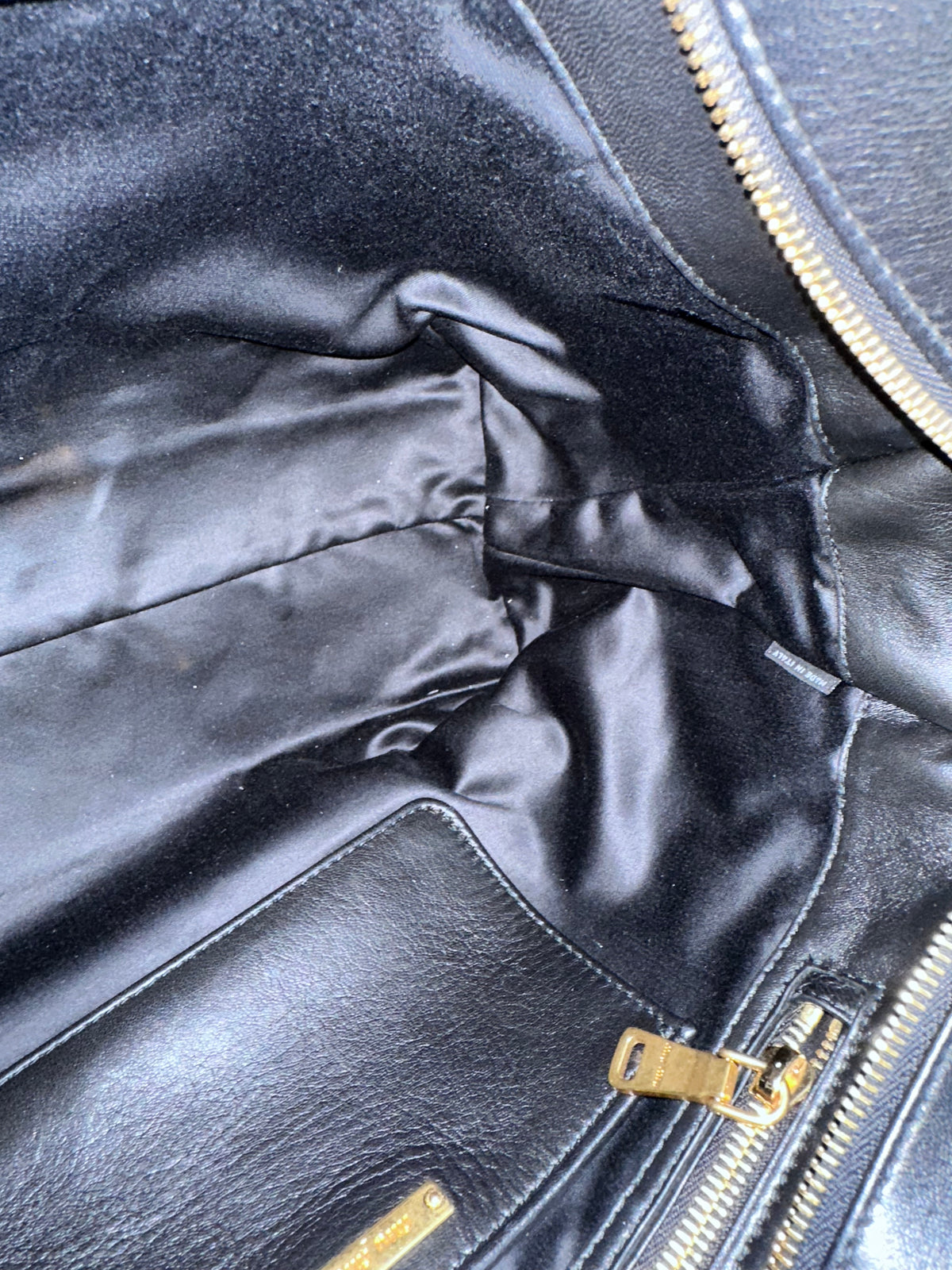 Miu Miu Large Matelasse Nappa Leather Bag Black