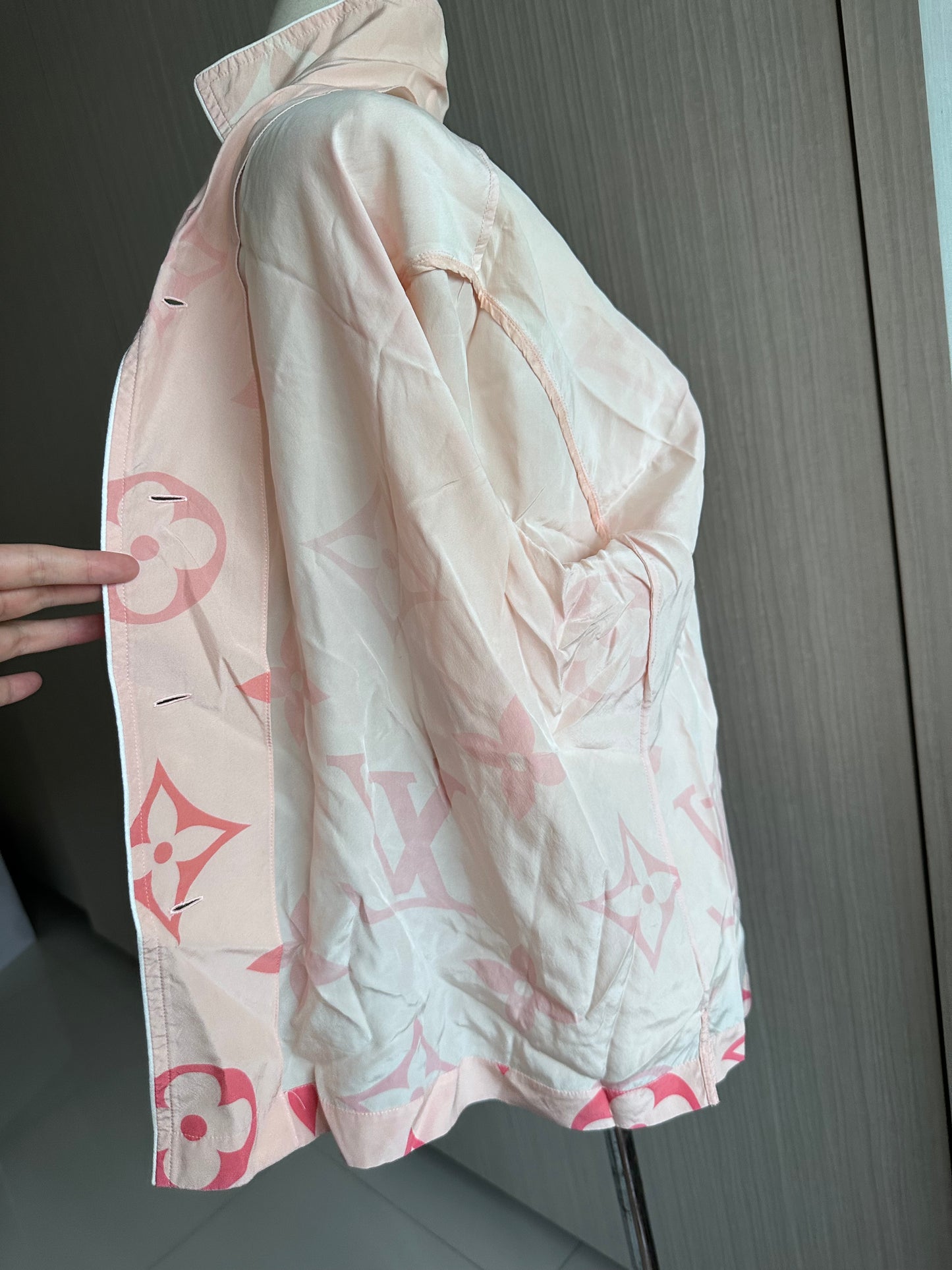 Louis Vuitton 2025 Silk Pink Ombre Pyjamas Shirt Top