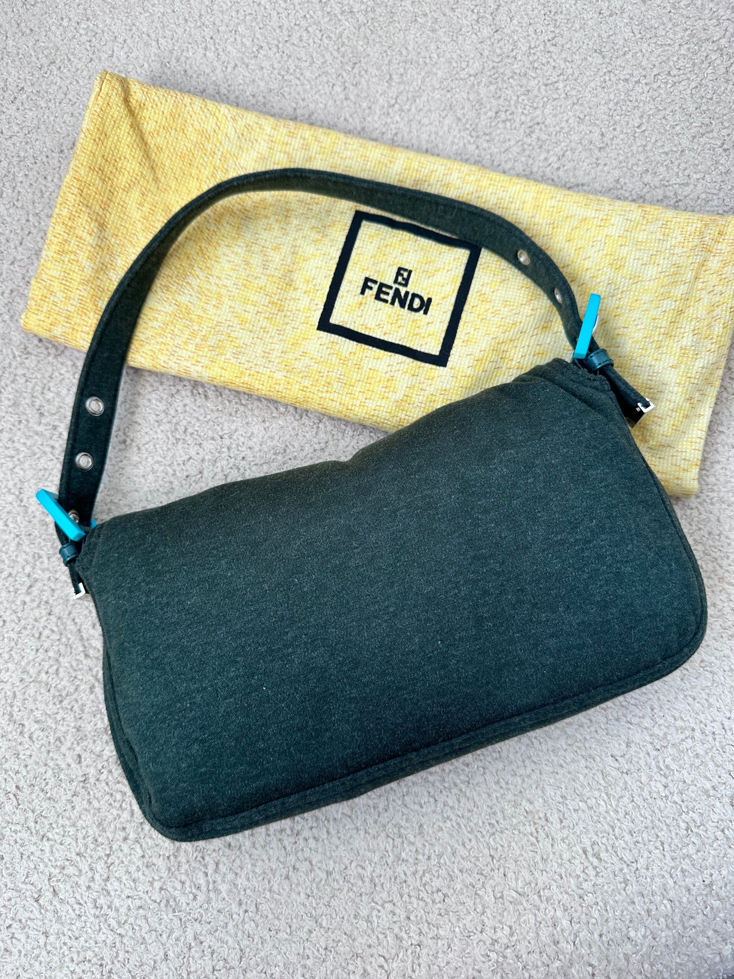 Fendi Tiffany Blue Buckle Baguette