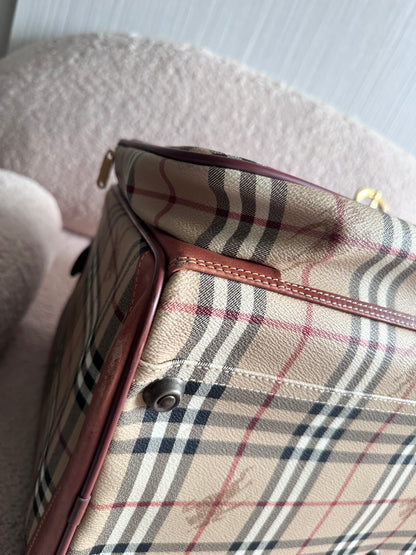 Burberry XXL Carry On Luggage Carrier Duffle Bag
