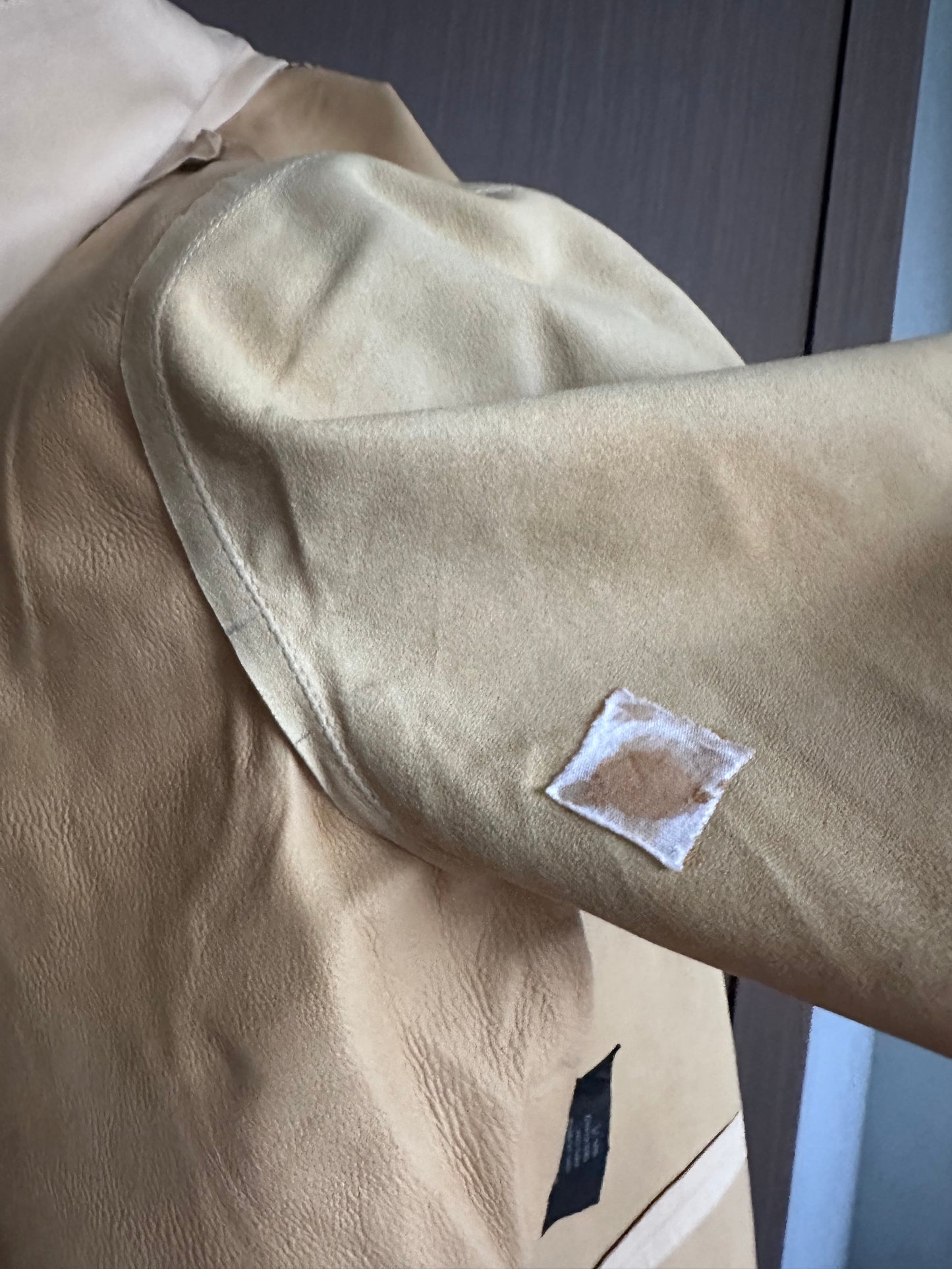 Prada 100% Leather Short Sleeve Collar Shirt Top