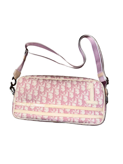 Dior 2003 Pink Trotter Oblique Diorissimo Crossbody Bag