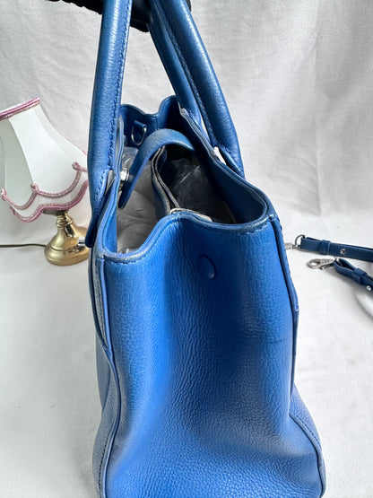 Chanel Cerf Executive Tote - Blue Calf Leather