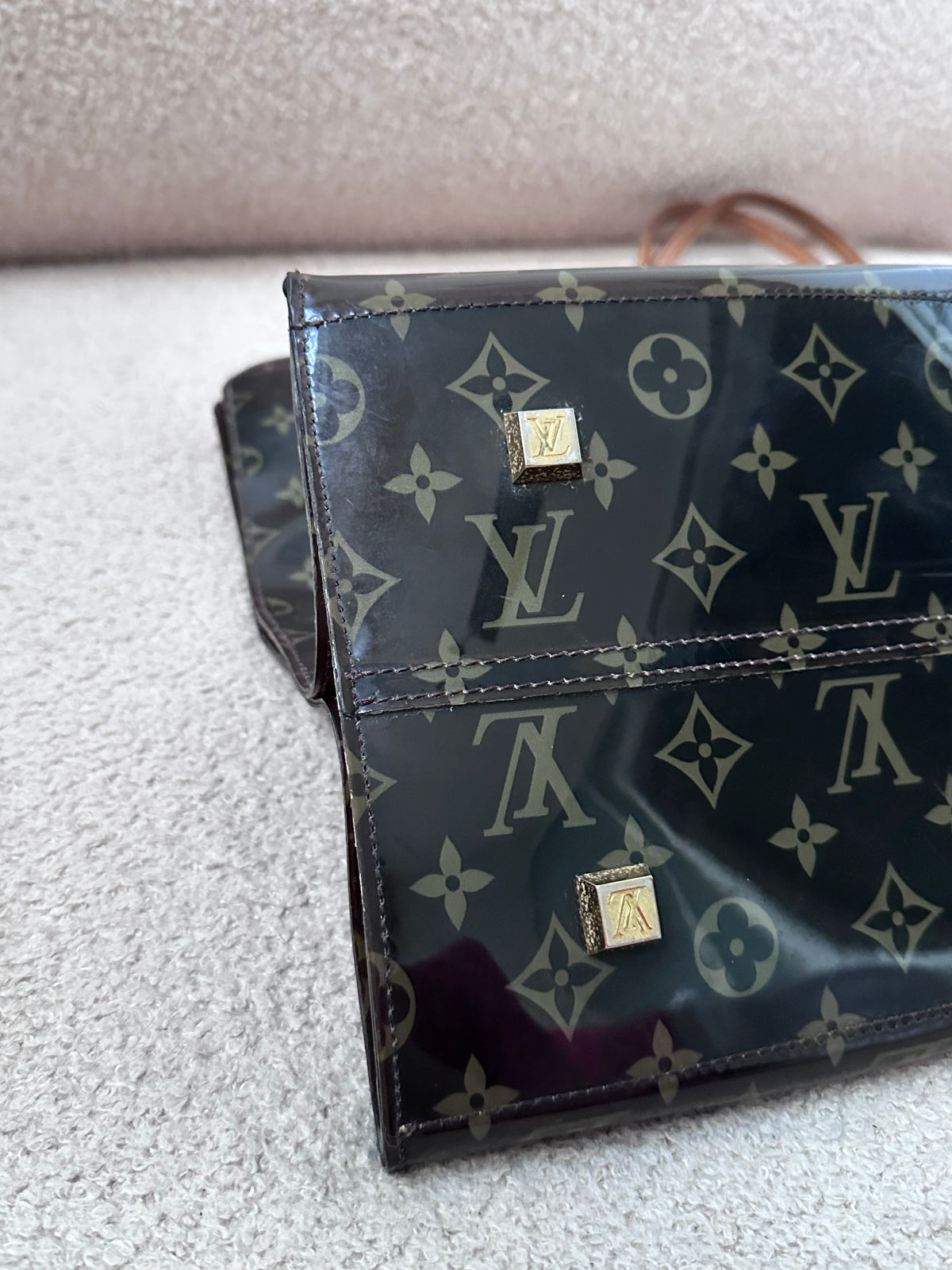 Rare Louis Vuitton PVC Monogram Large Beach Tote Bag