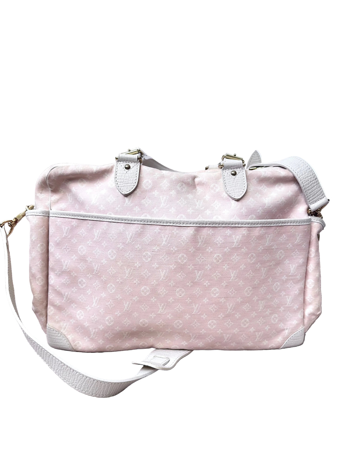 Louis Vuitton Baby Pink Mini Lin Travel Diaper Carryall Bag