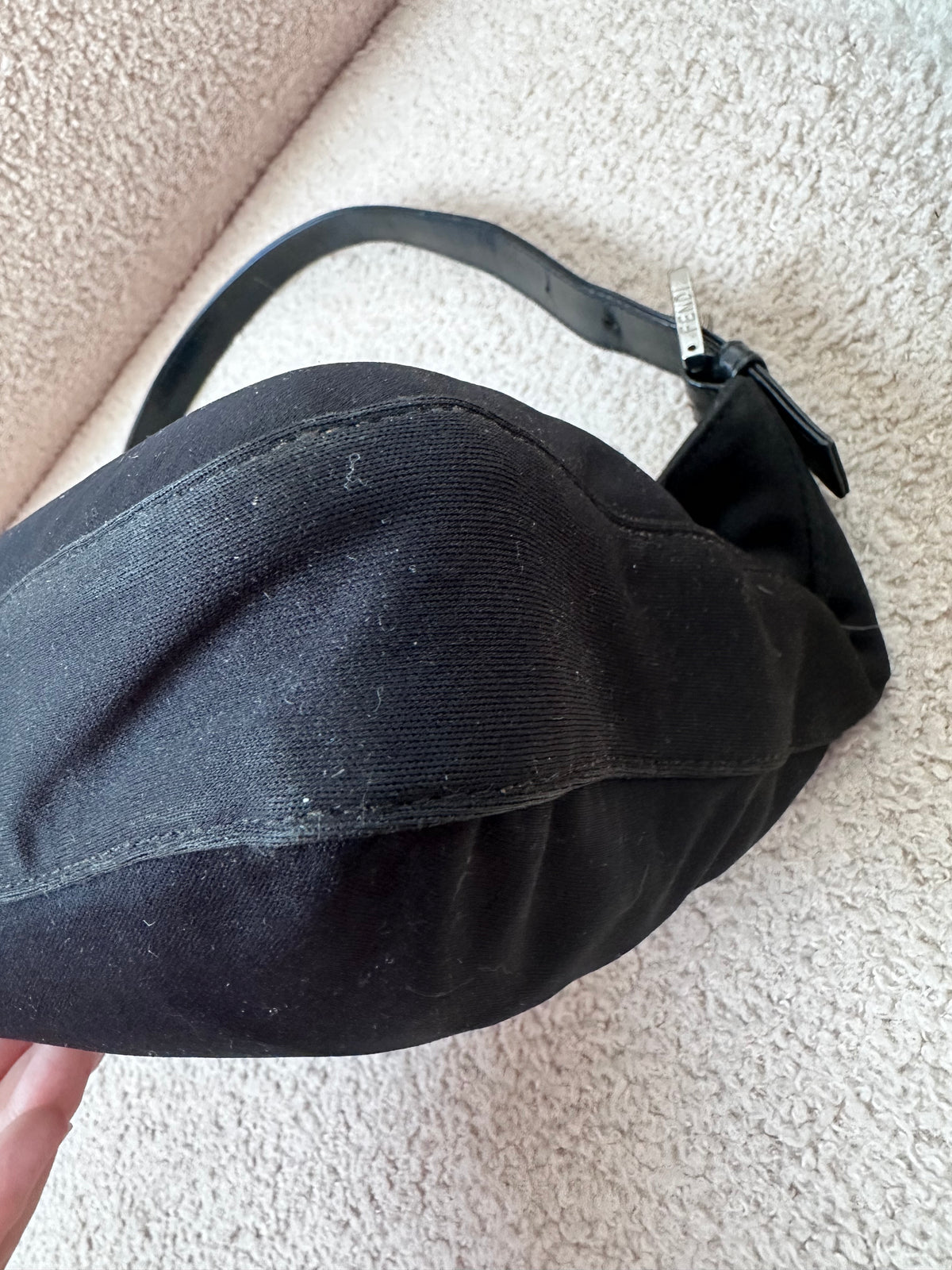 Fendi FF Baguette Hobo Black