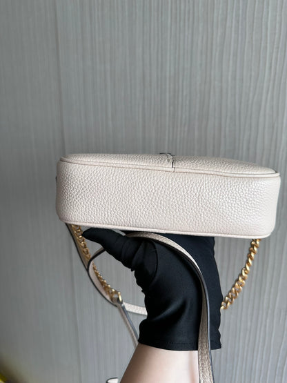 Tory Burch McGraw Camera Crossbody Bag Cream Beige