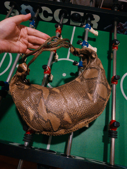 VALENTINO GARAVANI Python Serpent Hobo sculptural Serpent Handle