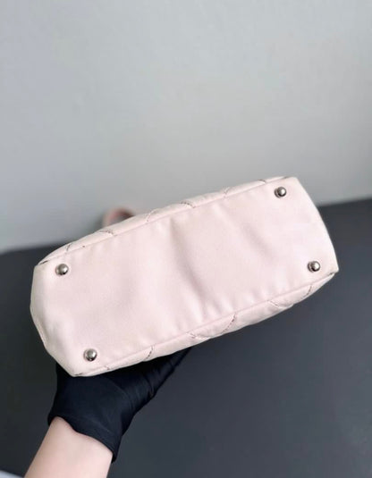Chanel Baby Pink Biarritz Shoppers Tote Bag