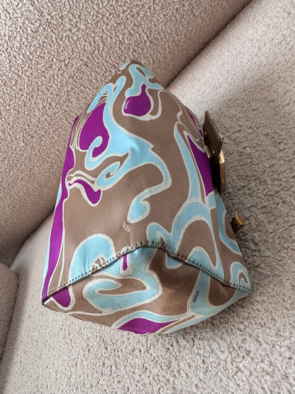 Rare Fendi 2002 Archive Swirl Bento Box Baguette Bag