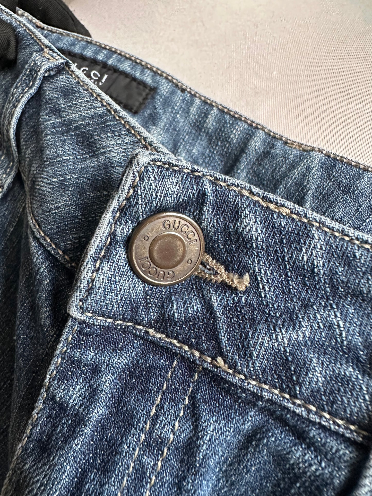 Gucci Denim Straight Fit Jeans - Size 38