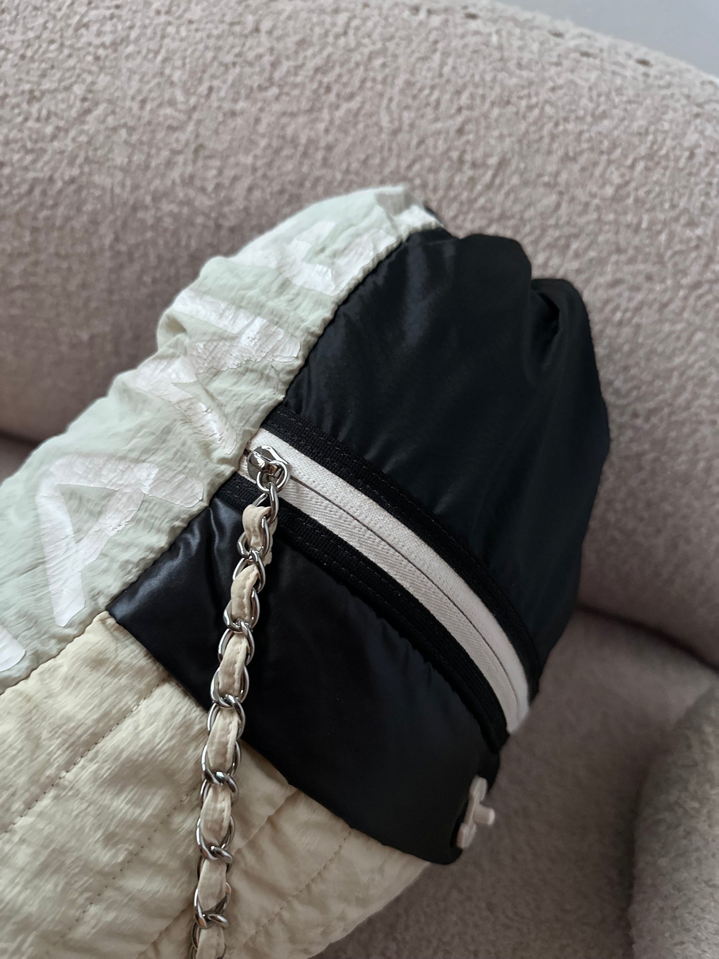RARE Chanel 2019 By The Sea Drawstring Backpack with Chain Strap