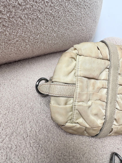 Prada Two Way Gather Nylon Tessuto Bag