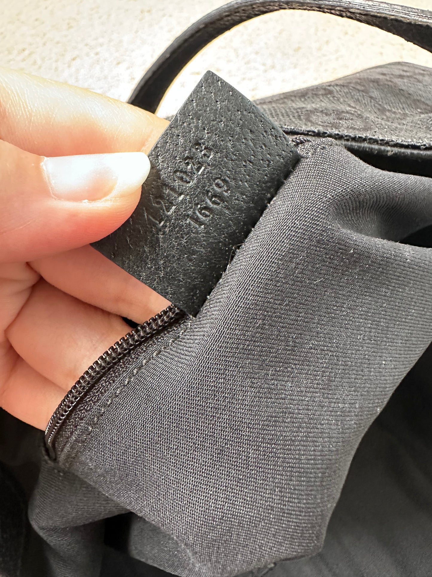 Gucci Black GG Hobo Shoulder Bag