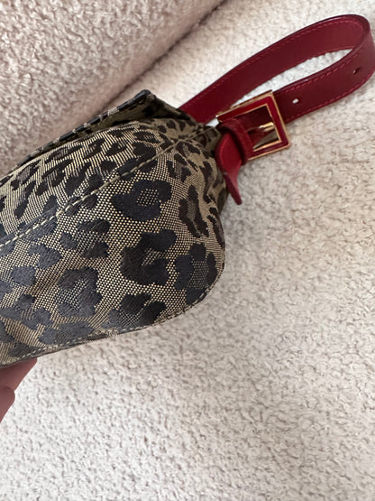 ULTRA RARE Fendi Leopard Cheetah Print Baguette