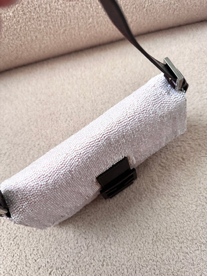 Fendi Archive Pink Full Beaded Sequin Baguette