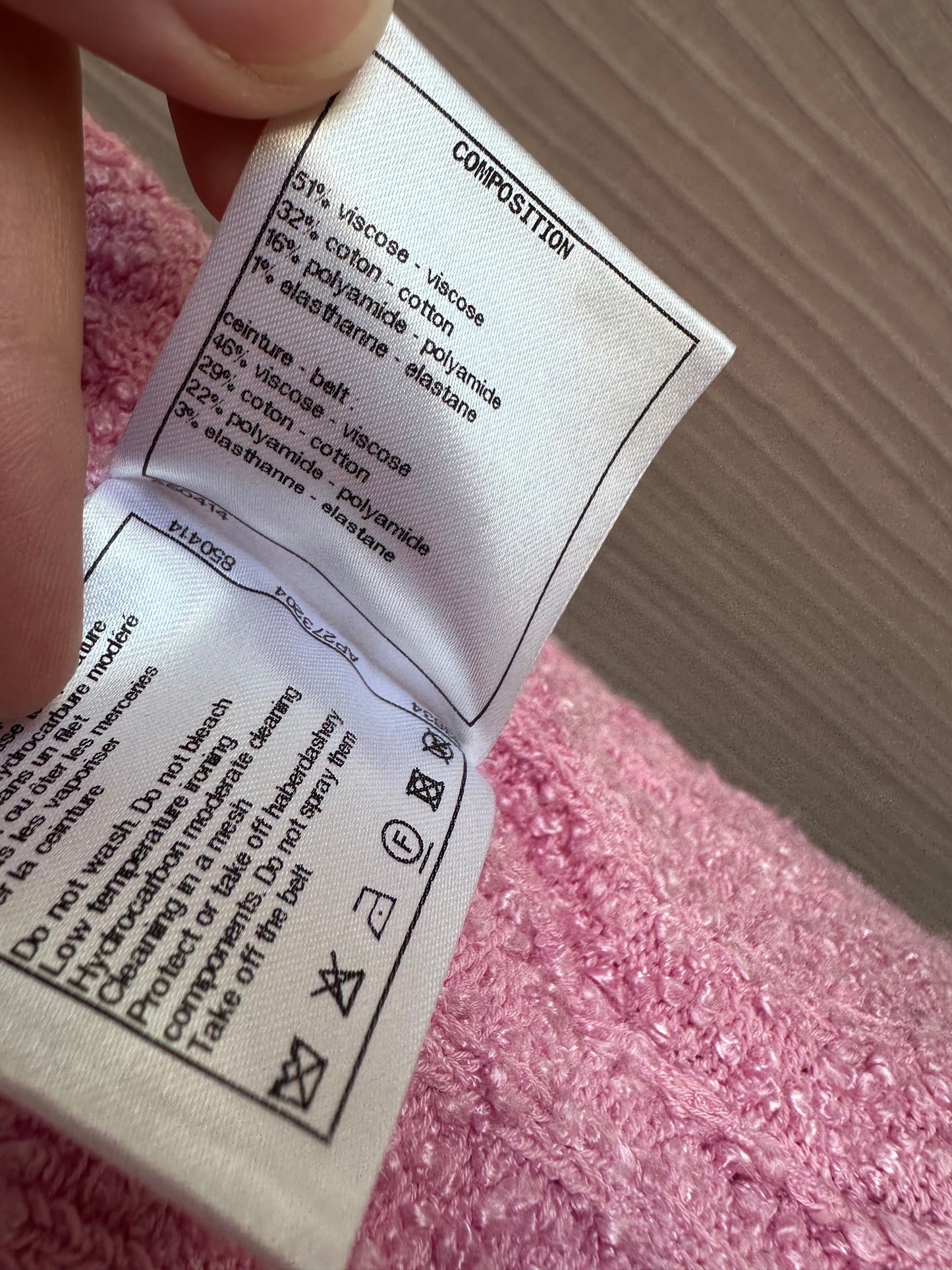 Chanel 22P Long Belted Pink Knit Cardigan