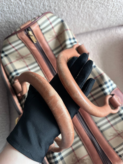 Burberry XXL Carry On Luggage Carrier Duffle Bag