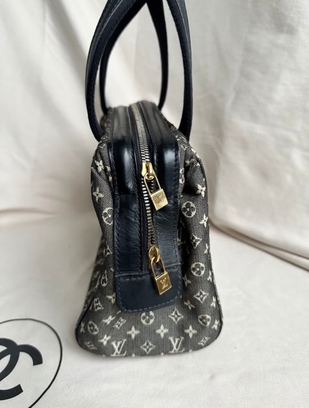 Louis Vuitton Denim Mini Lin Josephine Boston Bag PM