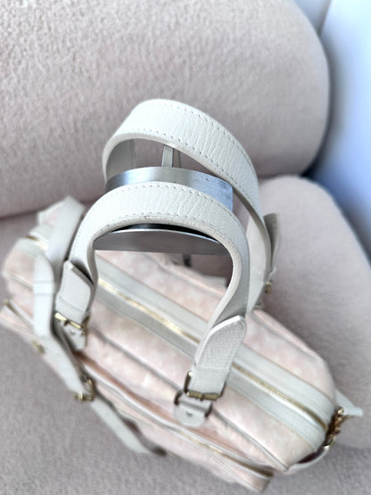 Louis Vuitton Baby Pink Mini Lin Travel Diaper Carryall Bag