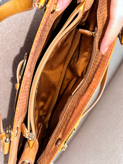 Christian Dior Orange Iridescent Trotter Jeans Pocket Shoulder Bag