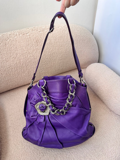 Versace c.2009–2011 Vintage Rosette Chain Leather Tote