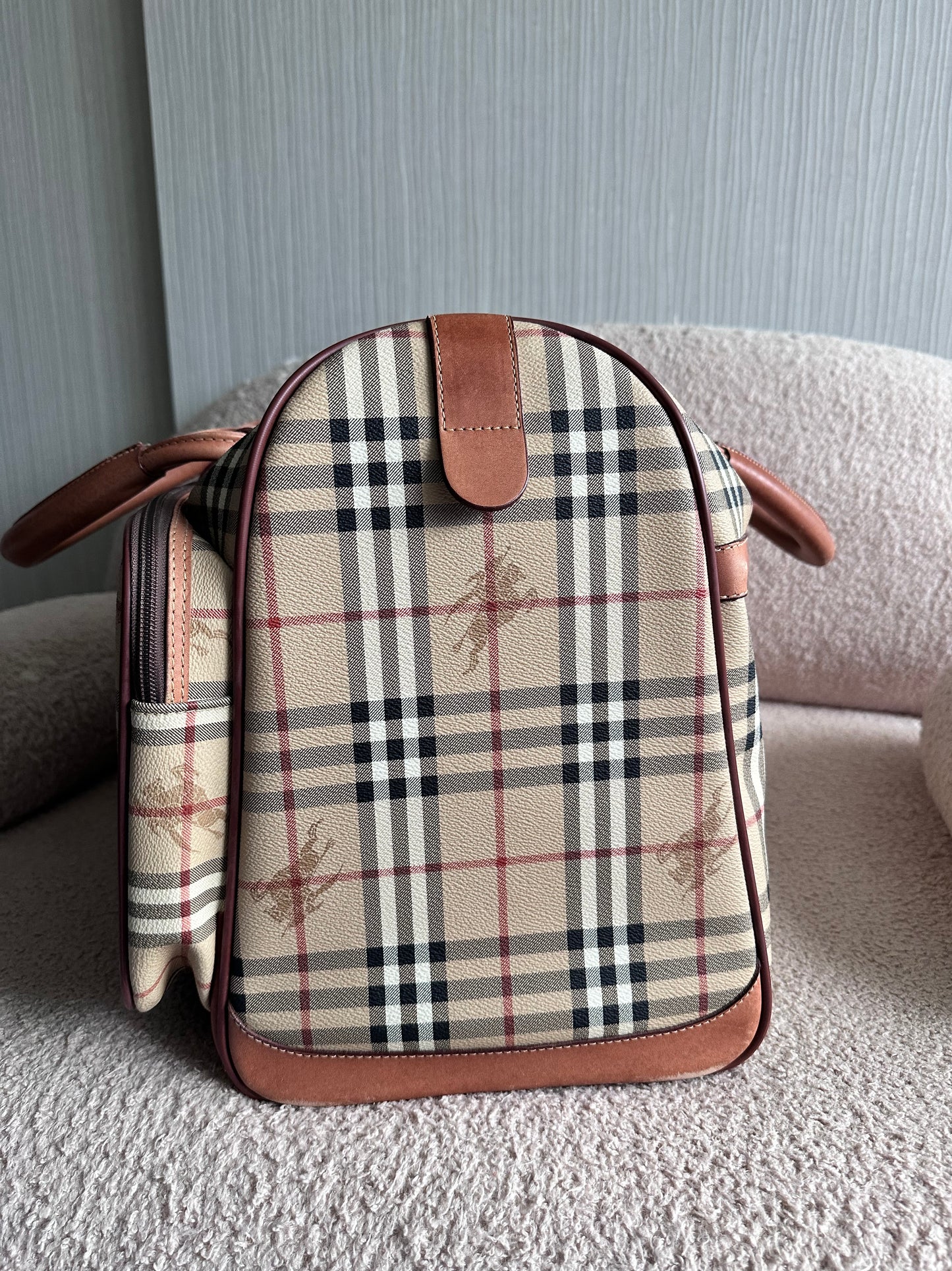 Burberry XXL Carry On Luggage Carrier Duffle Bag
