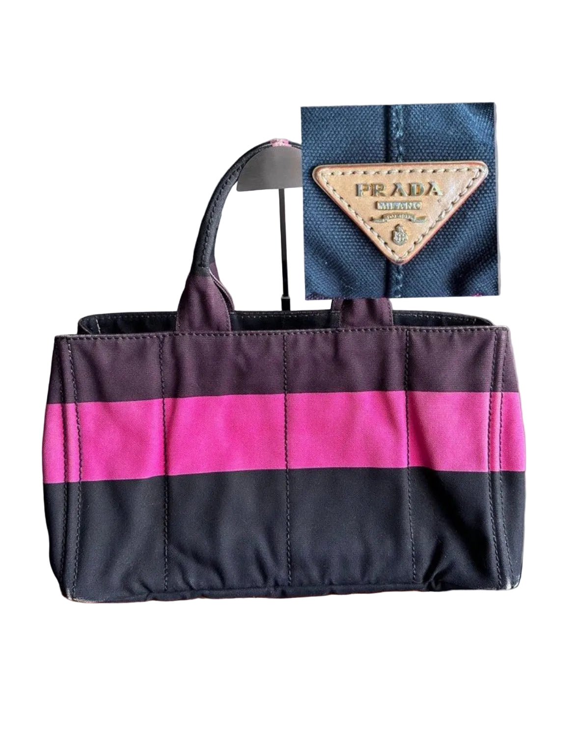 Prada Canapa Multicolour Tote Bag