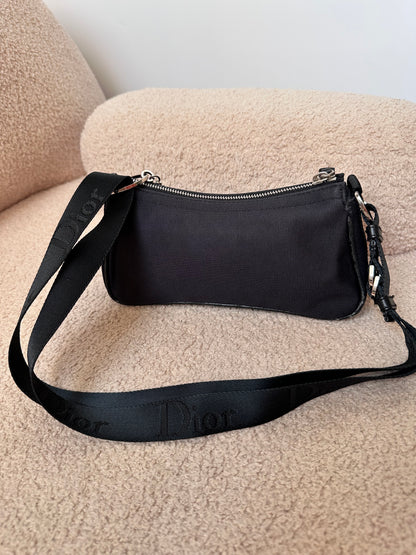 Dior John Galliano Hardcore Small Hobo Bag Crystal Logo