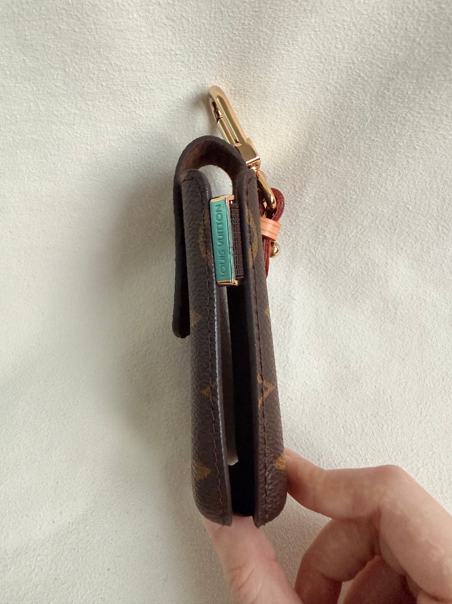 Louis Vuitton Monogram Phone Earpods Holder / Bag Charm / Key Chain