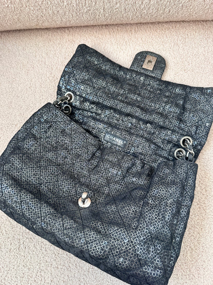 Chanel Sequins Maxi Classic Flap Bag