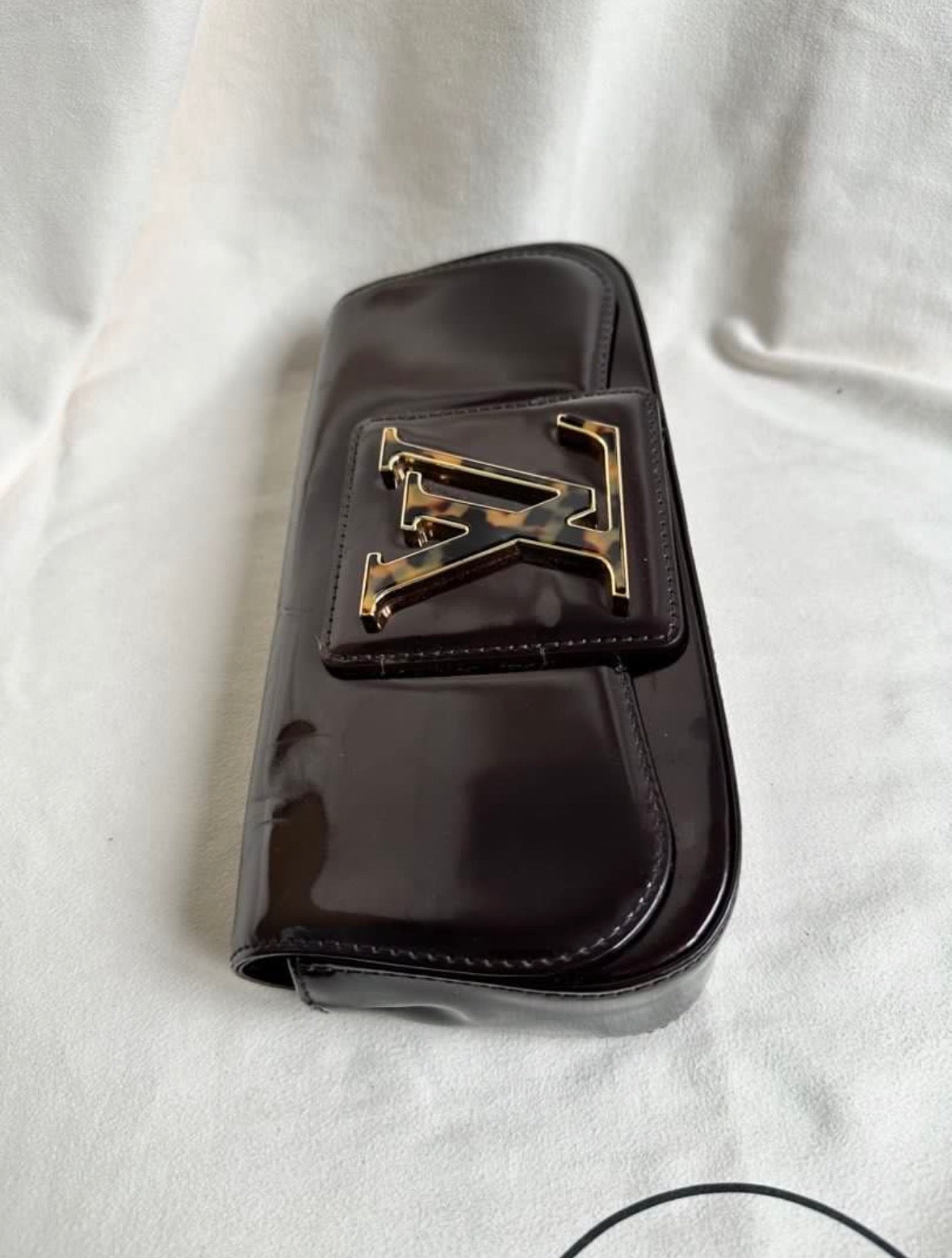 Louis Vuitton Tortoise shell Clasp Sobe Minaudiere Clutch