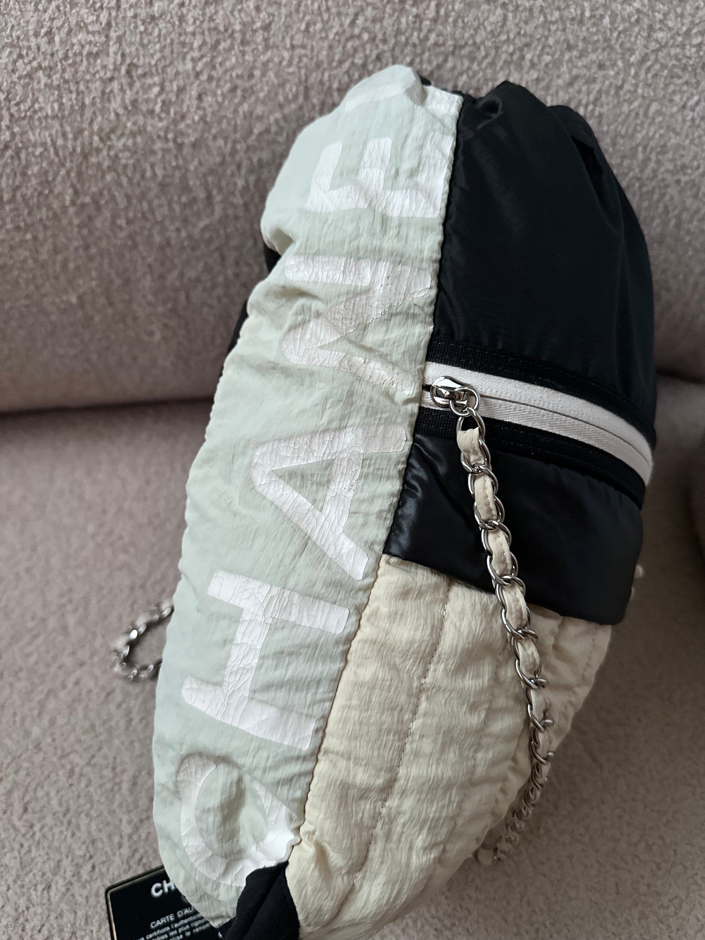 RARE Chanel 2019 By The Sea Drawstring Backpack with Chain Strap