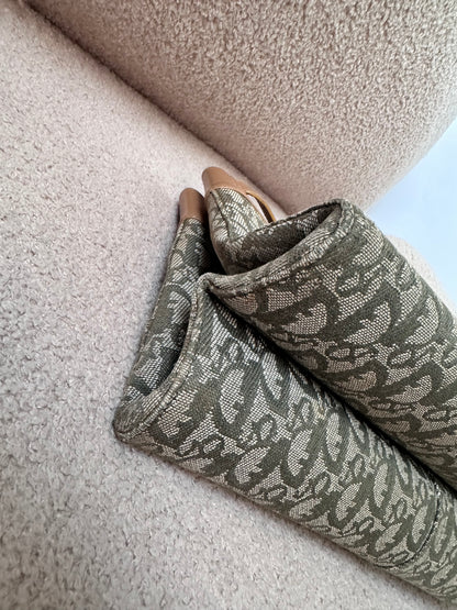 Christian Dior Green Oblique Trotter Jeans Pocket Shoulder Bag