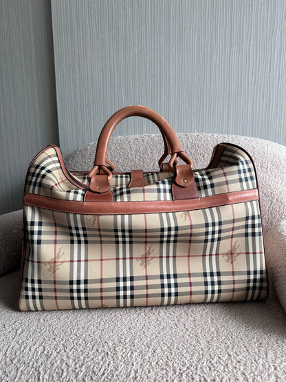 Burberry XXL Carry On Luggage Carrier Duffle Bag