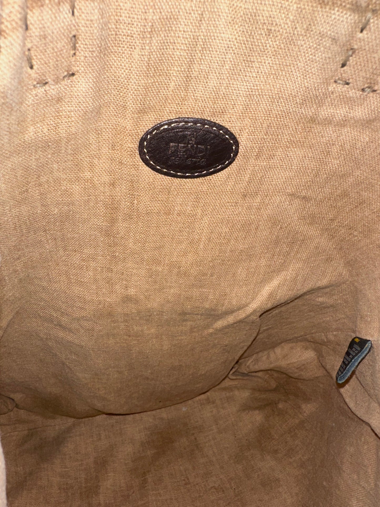 Fendi Vintage Brown FF Zucca Tote Bag