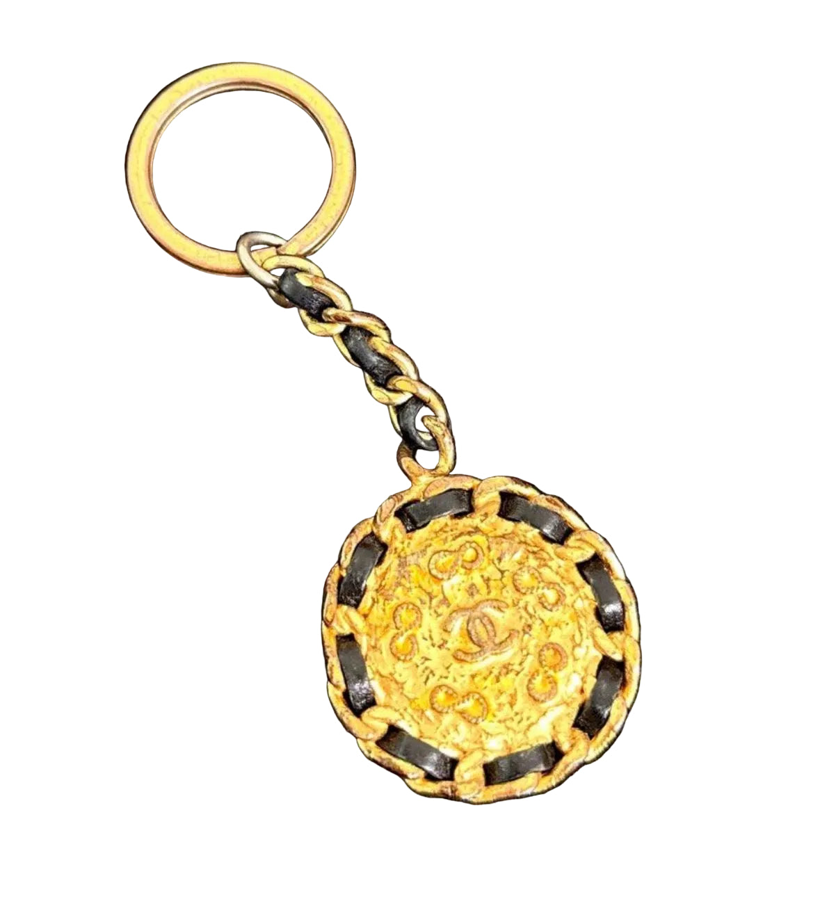 Chanel Vintage Medallion Keychain / Bag Charm