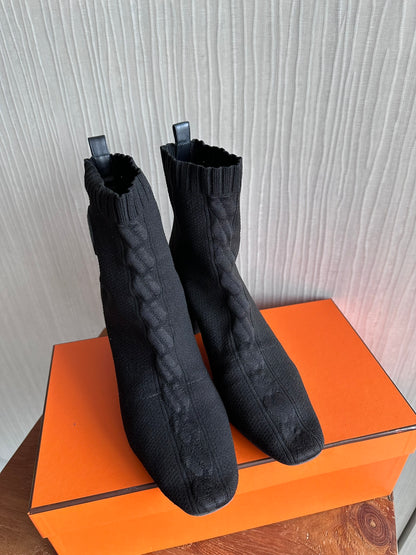 Hermes Knit Ankle Boots Volver Jenna 60