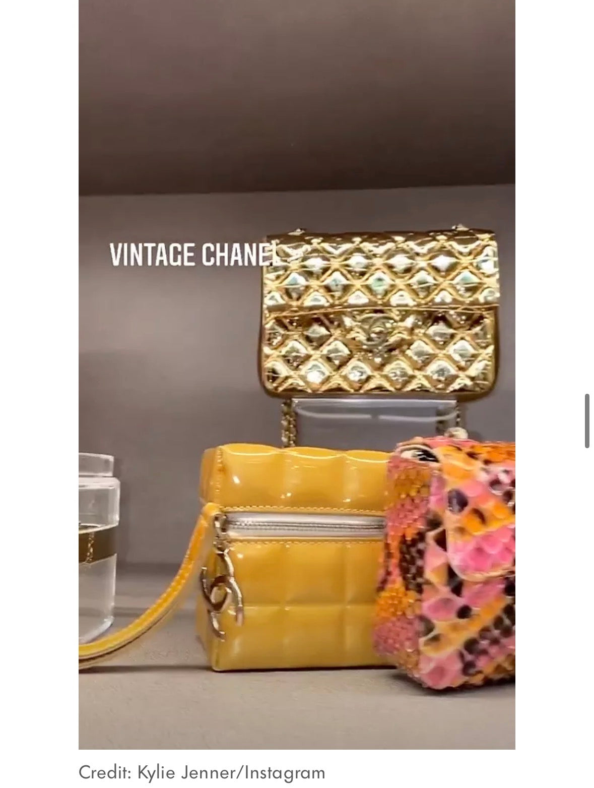 Chanel Minaudiere Quilted Cube Mini Wrist Bag
