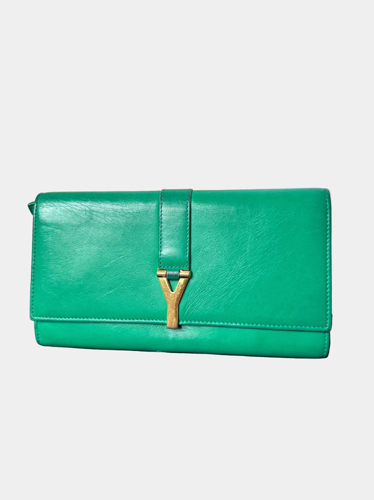 Yves Saint Laurent YSL Cabas Leather Wallet Clutch
